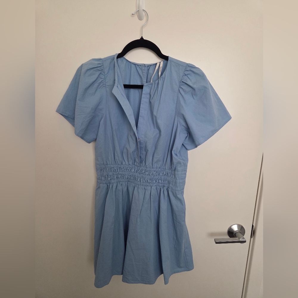 OPEN TO OFFERS Anthropologie The Somerset Poplin Romper Size Small